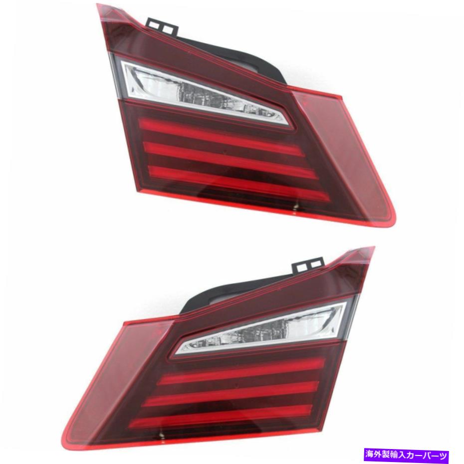 USテールライト 16-17ホンダアコードセダンのための新しいDEPOド??ライバー＆旅客サイドテールライト New Depo Driver & Passenger Side Tail Light Set For 16-17 Honda Accord Sedan【並行輸入品】