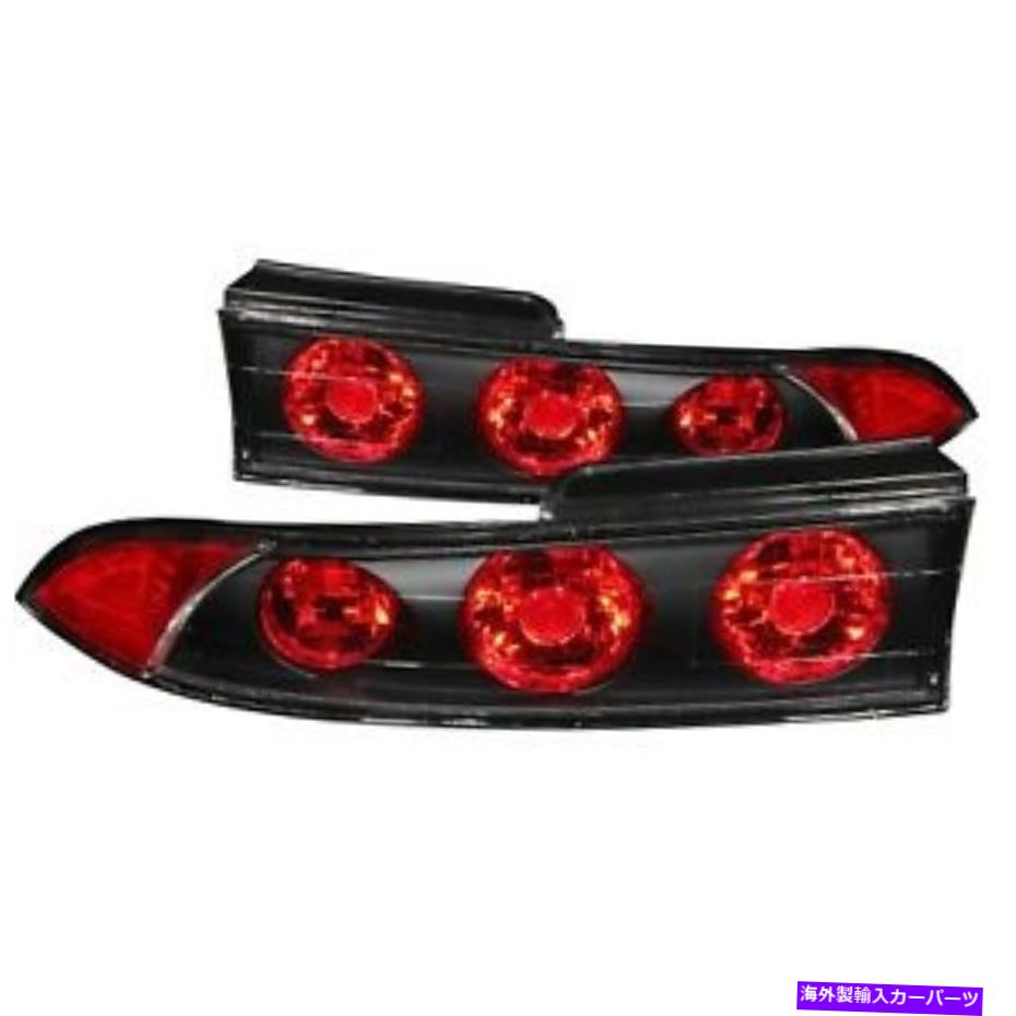 USテールライト 95-99三菱エクリプスのためのアンドョテールライト3ピースブラックG2 ANZO TAIL LIGHTS 3PCS BLACK G2 for 95-99 MITSUBISHI ECLIPSE【並行輸入品】