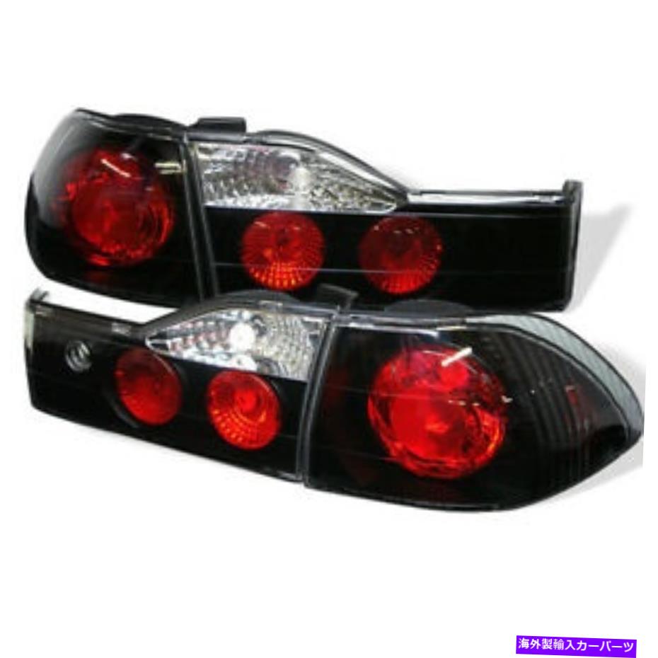 USテールライト Honda 01-02 Accord 4DR Sedan Black Altezzaリアテールブレーキライトランプセット Fit Honda 01-02 Accord 4dr Sedan Black Altezza Rear Tail Brake Lights Lamp Set【並行輸入品】