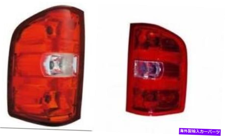 USテールライト 2007年 - 2013年 - 2013年シボレーシルバード1500リアテールライトアセンブリ SIDE/PAIR for 2007 - 2013 Chevrolet Silverado 1500 Rear Tail Light Assembly【並行輸入品】