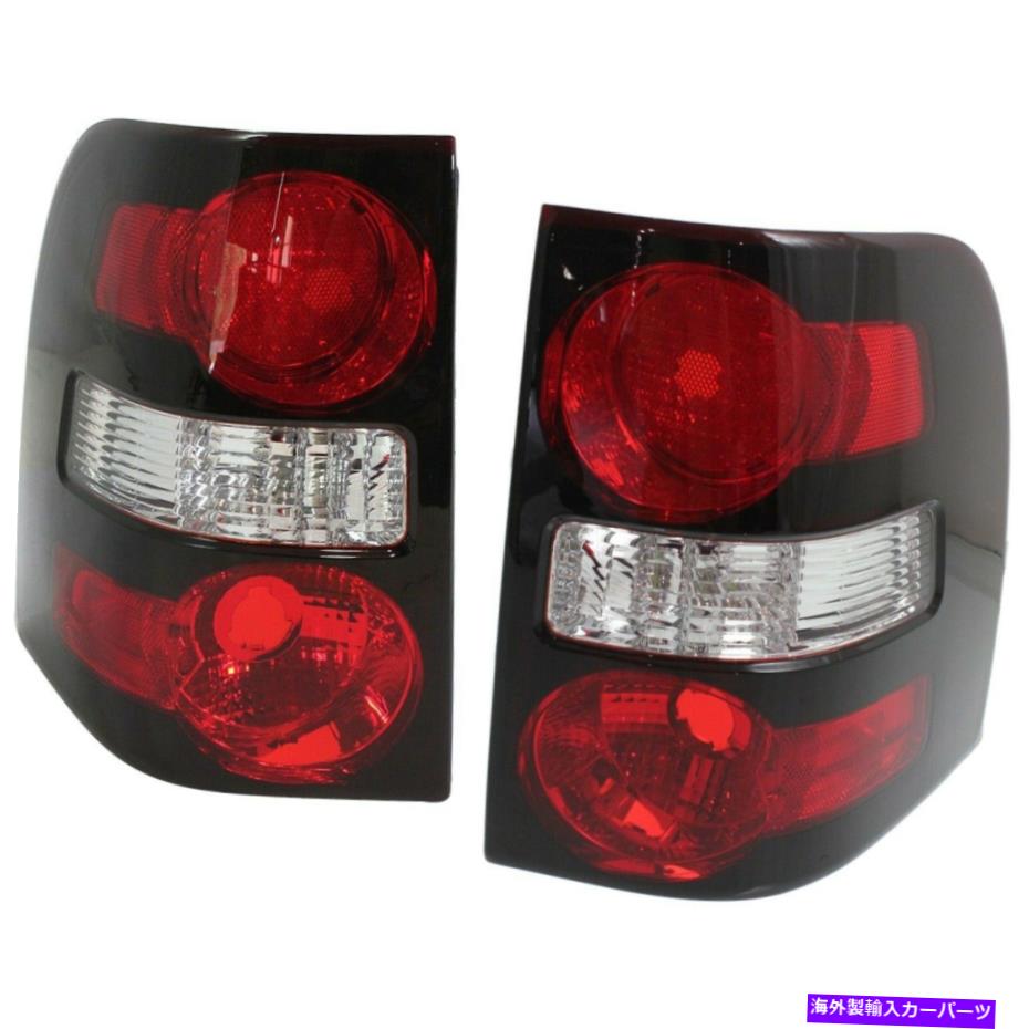 USテールライト 2006-2010フォードエクスプローラのハロゲンテールライトセットクリア＆レッドレンズ2ピース Halogen Tail Light Set For 2006-2010 Ford Explorer Clear & Red Lens 2Pcs【並行輸入品】