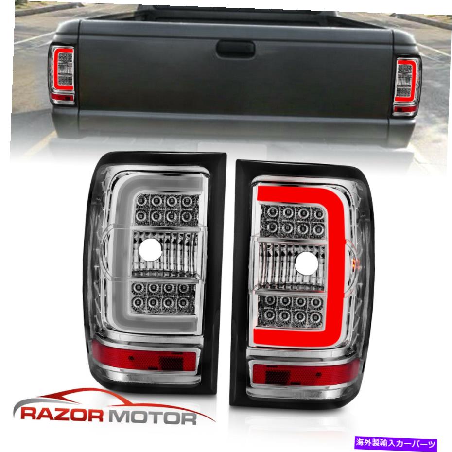 USテールライト [LED Cライトバー] 2001-2011フォードレンジャークロームハウジングクリアレンズLEDテールライト [LED C Light Bar]2001-2011 Ford Ranger Chrome Housing Clear Lens LED Tail Lights【並行輸入品】