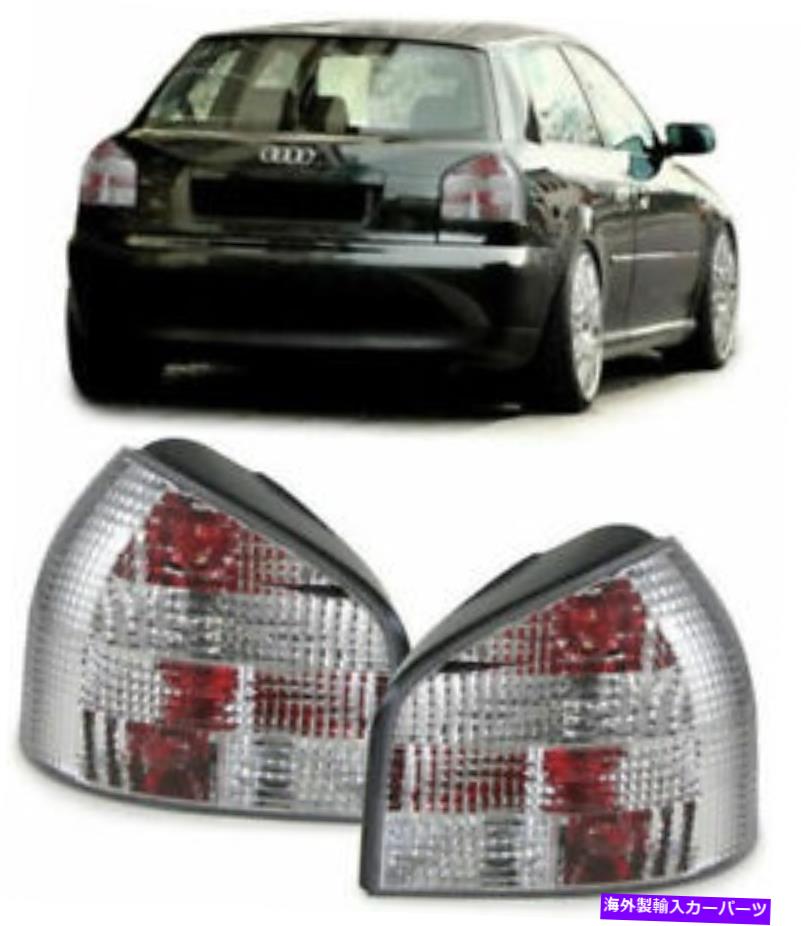 USテールライト Audi A3 8Lクリスタルクリア/ホワイト/シルバーテールライトリアランプ8 / 1996-4 / 2003 AUDI A3 8L CRYSTAL CLEAR / WHITE / SILVER TAIL LIGHTS REAR LAMPS 8/1996-4/2003【並行輸入品】|Us Custom Parts Shop USDM
