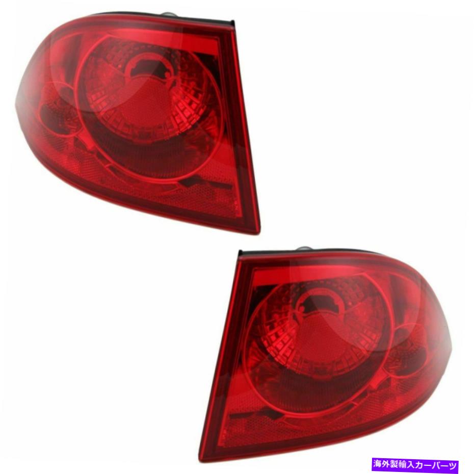 USテールライト 後部ブレーキテールライトテールライトランプペア06-11ビュイックルツェルン Rear Brake Tail Light Taillight Lamp Pair Set of 2 for 06-11 Buick Lucerne【並行輸入品】