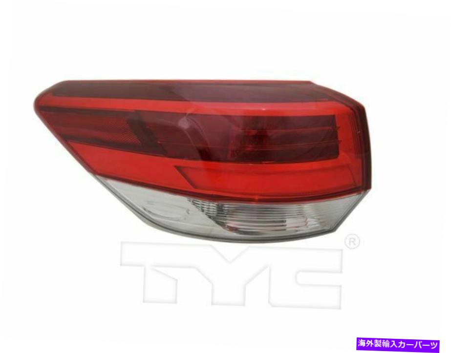 USテールライト トヨタハイランダークリアレンズ2018-2019モデルのTYC左サイドテールライトアッキー TYC Left Side Tail Light Assy for Toyota Highlander Clear Lens 2018-2019 Models【並行輸入品】