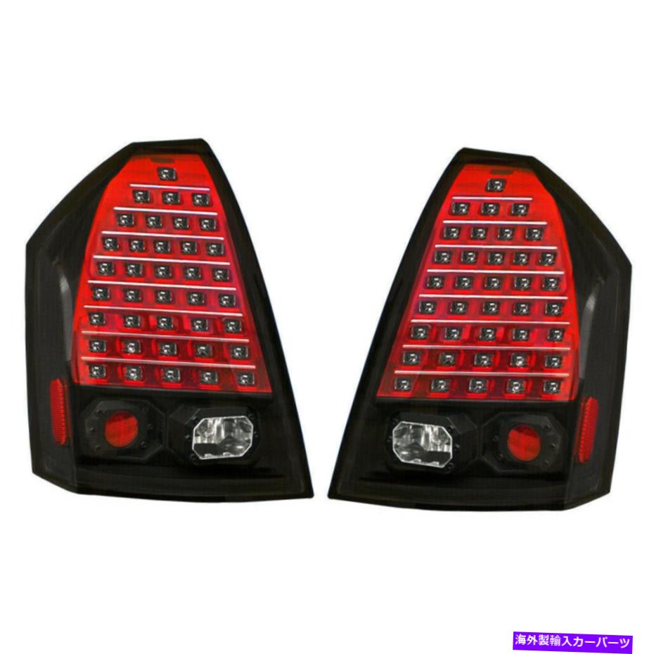 USテールライト 05-07 Chrysler 300 CH2818102 CH2819102のための新しい黒LEDテールライトセット New Black LED Tail Light Set For 05-07 Chrysler 300 CH2818102 CH2819102【並行輸入品】|Us Custom Parts Shop USDM