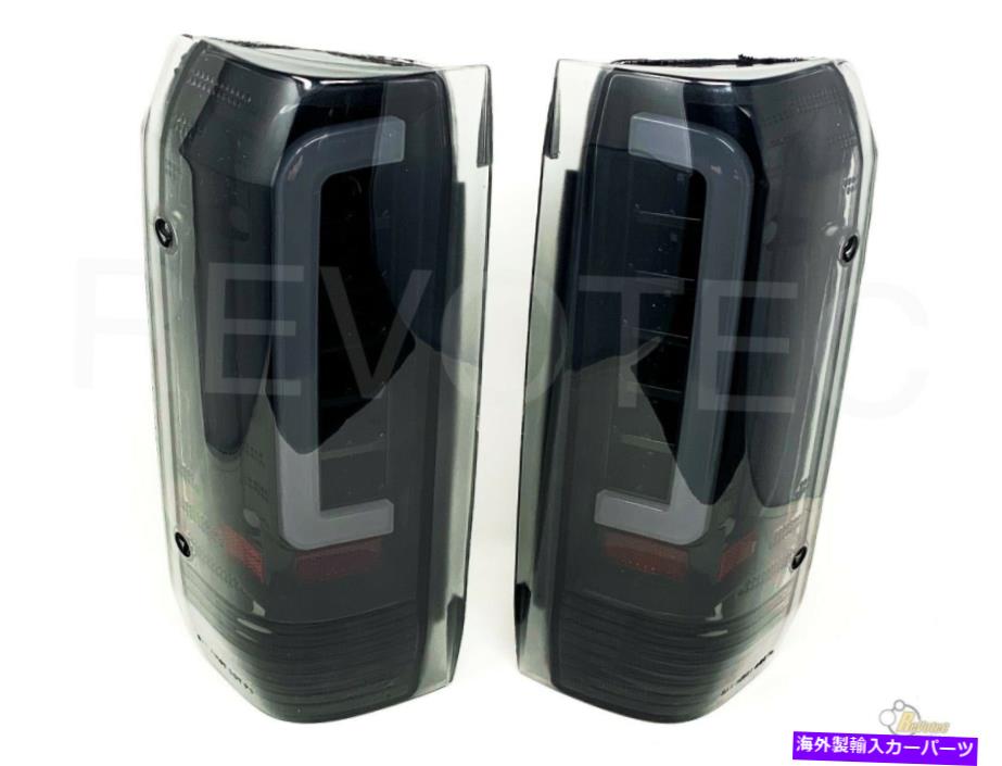 USテールライト ブラックスモークLEDテールライト90-96フォードF150ピックアップ92-96ブロンコ97 98 F250 F350 Black Smoke LED Tail Lights 90-96 Ford F150 Pickup 92-96 Bronco 97 98 F250 F350【並行輸入品】