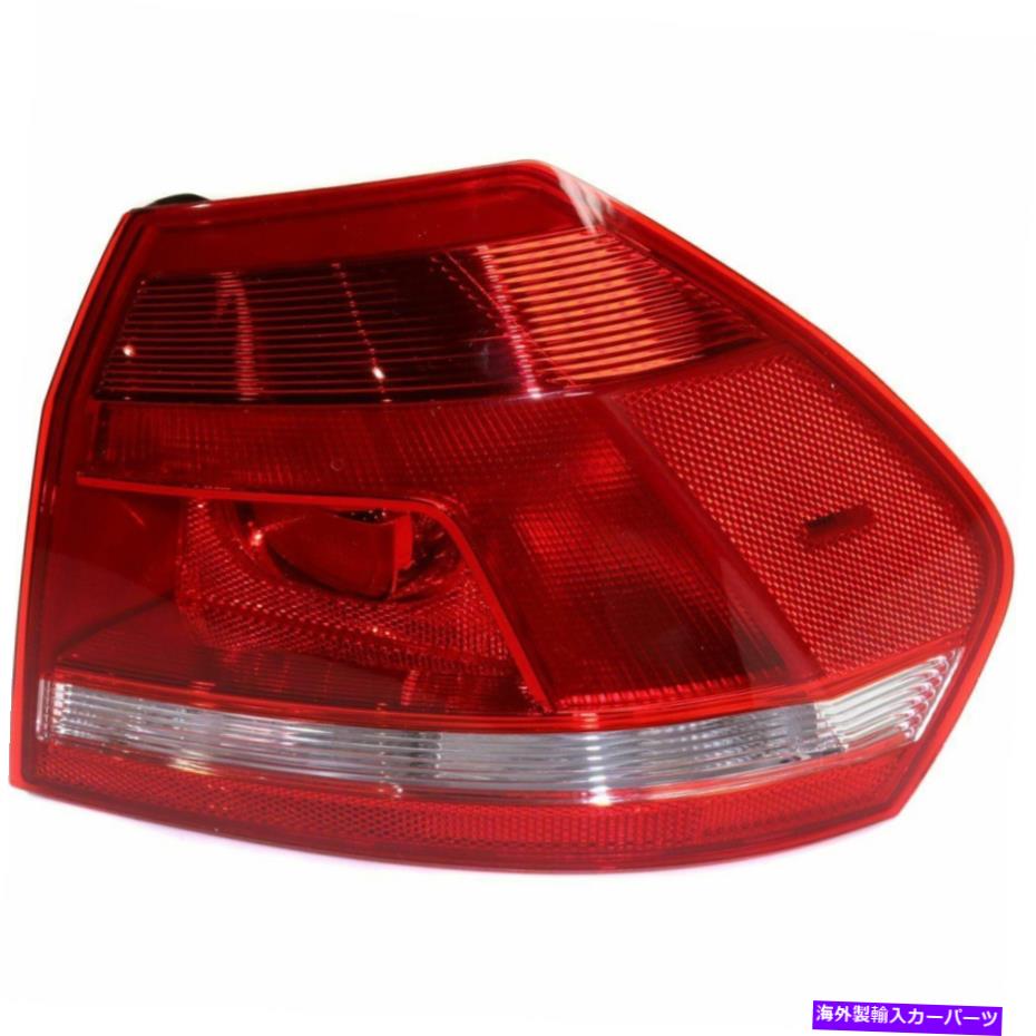 USテールライト 2012~15フォルクスワーゲンパッセット右外部CLR / RED W / B電球CAPAのためのハロゲンテールライト Halogen Tail Light For 2012-15 Volkswagen Passat Right Outer Clr/Red w/Bulb CAPA【並行輸入品】