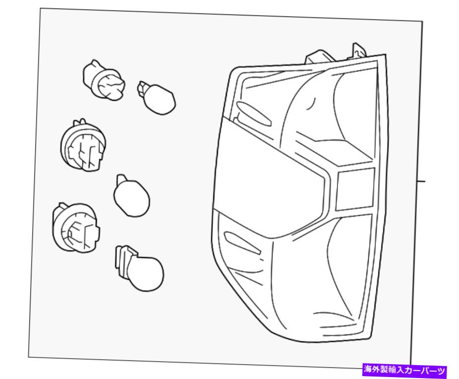 USテールライト 本物のトヨタテールライト（左後部）81560-0C101 Genuine Toyota Tail Light (Left Rear) 81560-0C101【並行輸入品】