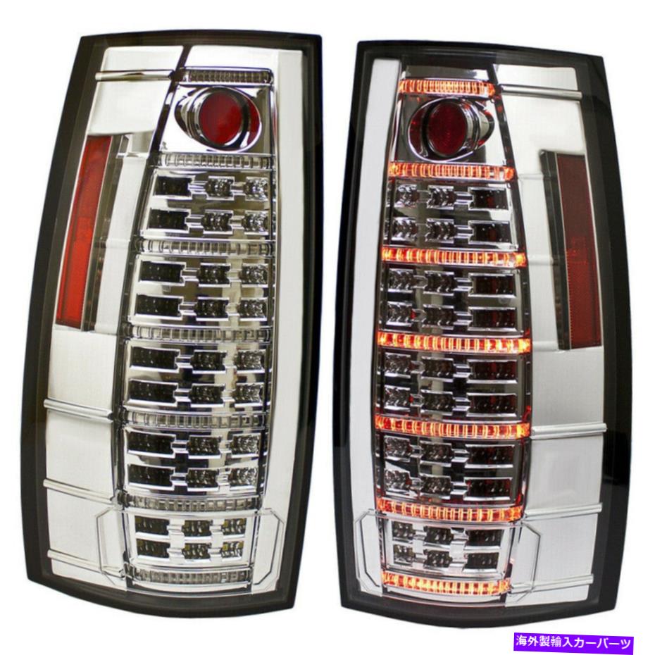USテールライト 07-14シボレー郊外GM2800196のための新しい光ファイバーLEDクロムテールライトセット New Fiber Optic LED Chrome Tail Light Set For 07-14 Chevrolet Suburban GM2800196【並行輸入品】