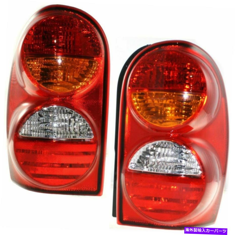 USテールライト 2002-2004ジープリバティスポーツLH＆RH W /電球の2テールライトのセット（S） Set of 2 Tail Light For 2002-2004 Jeep Liberty Sport LH & RH w/ Bulb(s)【並行輸入品】