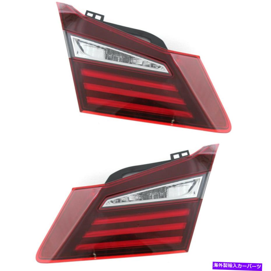 USテールライト 2016-2017のテールライト2左右の内部カーパのホンダアコードセット Tail Light For 2016-2017 Honda Accord Set of 2 Left and Right Inner CAPA【並行輸入品】