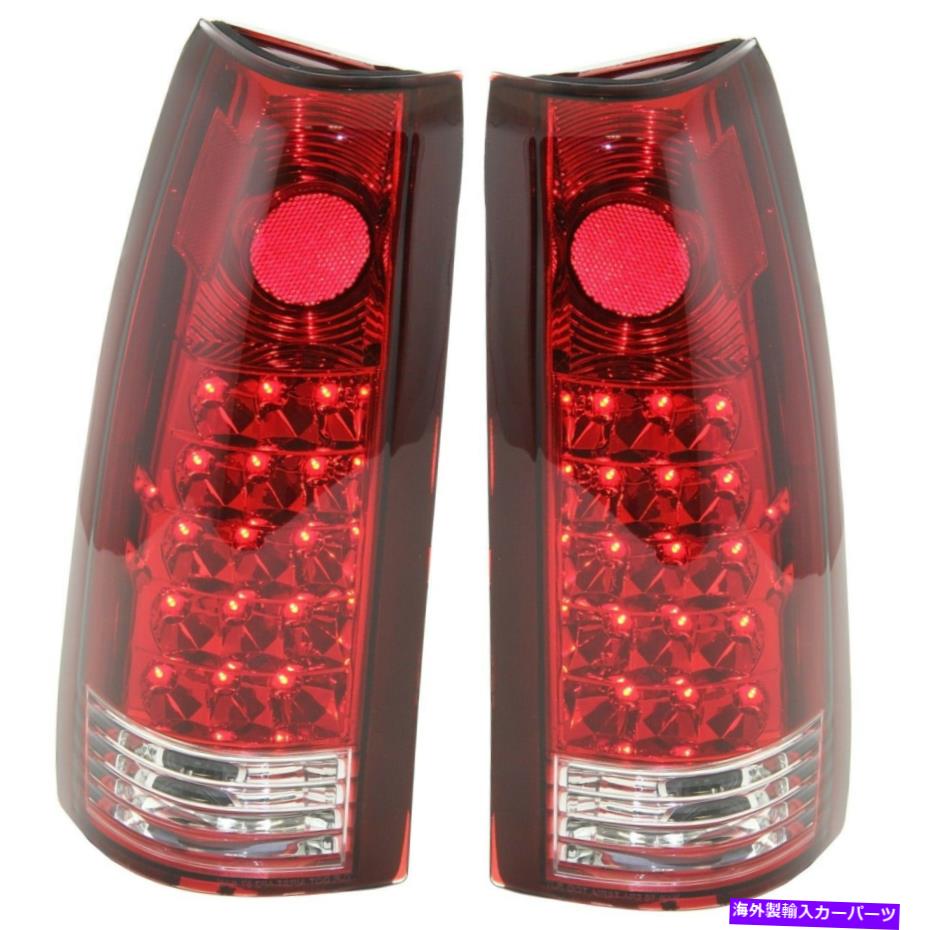 USテールライト 1988年から1999年のためのペアLEDテールライトシボレーK1500&1988-99 C1500クリア/レンズ Pair LED Tail Light for 1988-1999 Chevrolet K1500 & 1988-99 C1500 Clear/Red Lens【並行輸入品】|Us Custom Parts Shop USDM