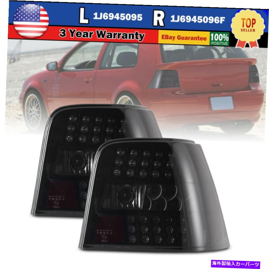 USテールライト 99-04のためのLEDテールライトVolkswagen Golf IV gti mk4ランプブラックスモーク LED Tail Lights For 99-04 Volkswagen Golf IV GTI MK4 Replace Lamps Black Smoke【並行輸入品】|Us Custom Parts Shop USDM