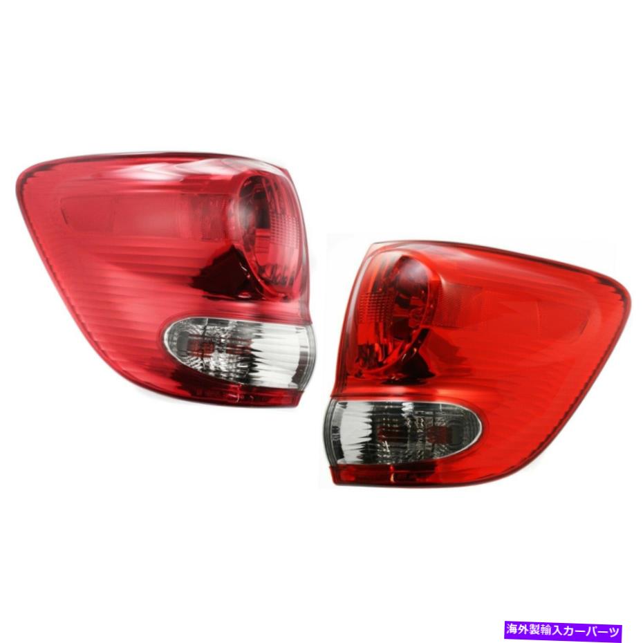 USテールライト 2005年から2007年の2テールライトのセットTOYOTA SEQUIA LIMITED LH＆RH W / BULB Set of 2 Tail Light For 2005-2007 Toyota Sequoia Limited LH & RH w/ Bulb【並行輸入品】