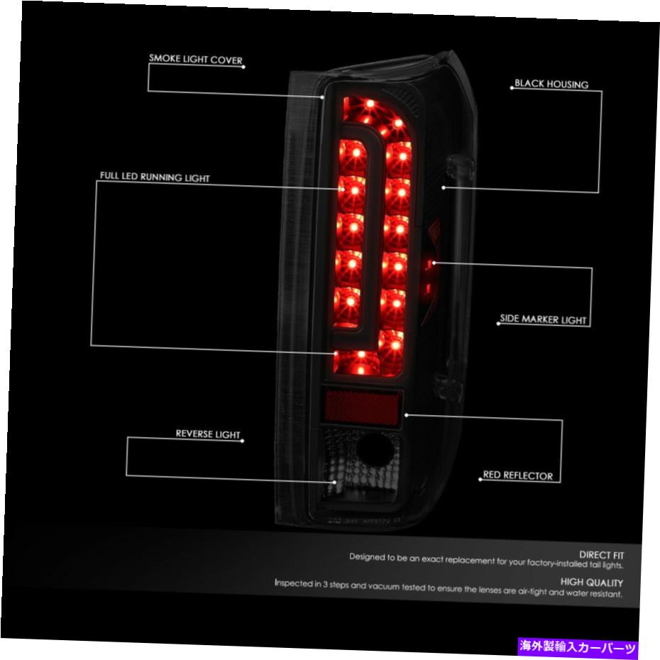 USテールライト 【フルLED】90-97フォードF150 F250 F350 F350 Broncoテールライトリアブレーキランプ [FULL LED]FOR 90-97 FORD F150 F250 F350 BRONCO TAIL LIGHT REAR BRAKE LAMP TINTED【並行輸入品】