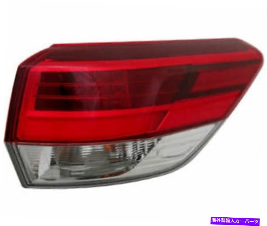 USテールライト ハイランダー2017リアテールランプの外側の乗客のためのフィット FITS FOR HIGHLANDER 2017 REAR TAIL LAMP OUTER RIGHT PASSENGER【並行輸入品】