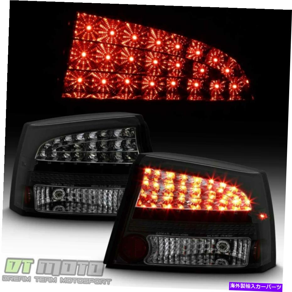 USテールライト ブラックスモーク2006-2008 Dodge Charger Lumileds LEDテールライトランプを左+右 Black Smoked 2006-2008 Dodge Charger Lumileds LED Tail Lights Lamps Left+Right【並行輸入品】|Us Custom Parts Shop USDM