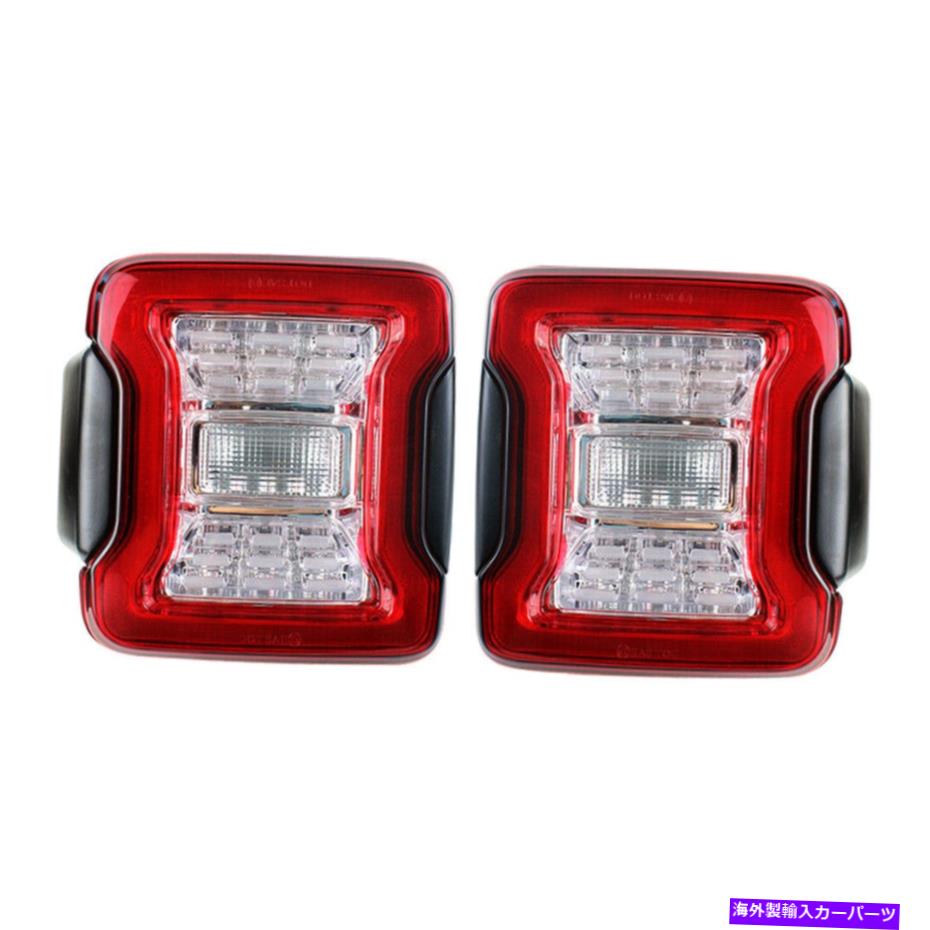 USテールライト 2倍の赤いテールライトリアブレーキリバースターンランプ07-18ジープラングラーJK JKU 2X RED Tail Lights Rear Brake Reverse Turn Lamps For 07-18 Jeep Wrangler JK JKU【並行輸入品】