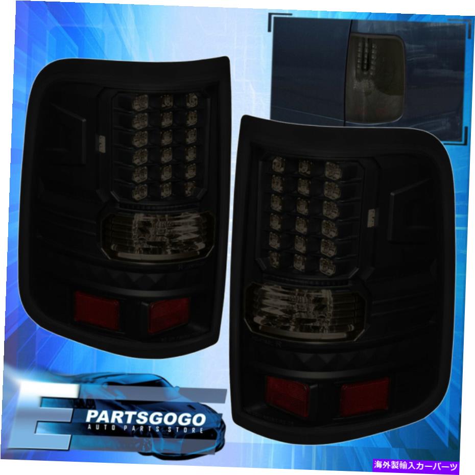 USテールライト 04-08フォードF150スタイザーLEDテールライトランプブラックスモークRH LHアセンブリ For 04-08 Ford F150 Styleside LED Tail Lights Lamp Black Smoke Rh Lh Assembly【並行輸入品】