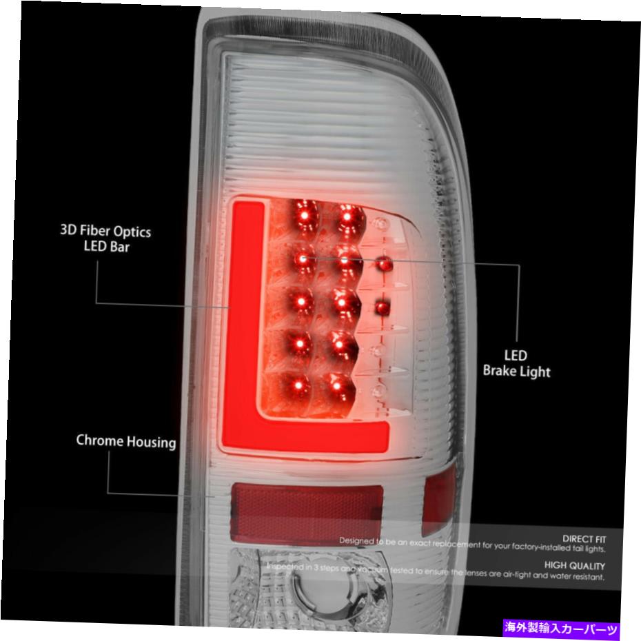 USテールライト 1999-2007フォードF250スーパーデューティF150 LED Lバーテールブレーキライトランプクロム For 1999-2007 Ford F250 Super Duty F150 LED L-Bar Tail Brake Light Lamp Chrome【並行輸入品】|Us Custom Parts Shop USDM