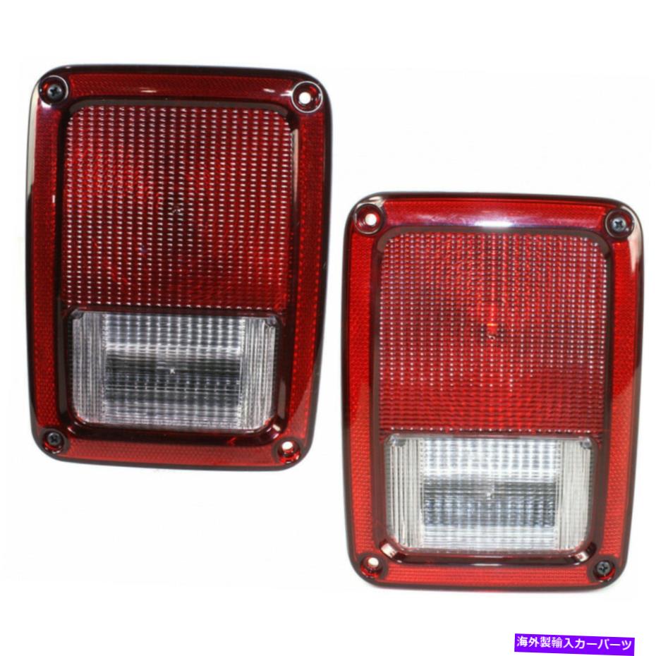 USテールライト ジープラングラーテールライト2007-2017ペアRHとLHドット認証 Fits Jeep Wrangler Tail Light 2007-2017 Pair RH and LH DOT Certified【並行輸入品】