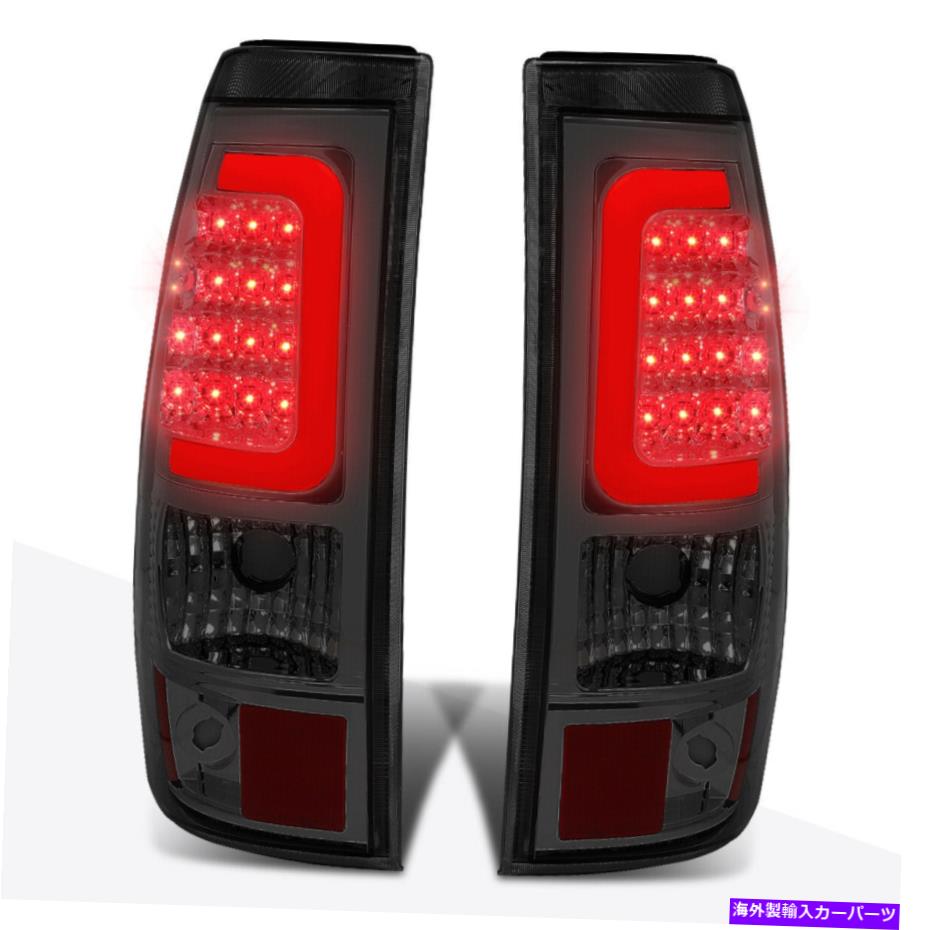 USテールライト 03-07シボリーSilverado Red 3D LEDバーテールライトリアブレーキ/ストップランプスモーク For 03-07 Chevy Silverado Red 3D LED Bar Tail Light Rear Brake/Stop Lamp Smoked【並行輸入品】