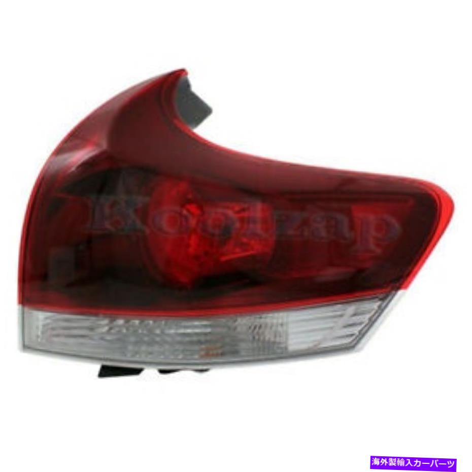 USテールライト 13-16 Venza外側Taillight TaillampリアブレーキライトランプW /電球右側 For 13-16 Venza Outer Taillight Taillamp Rear Brake Light Lamp w/Bulb Right Side【並行輸入品】