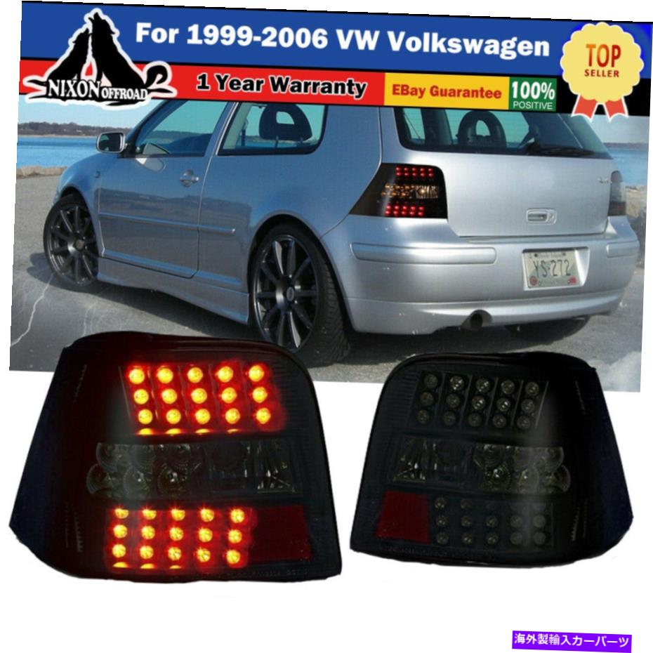 USテールライト 1999-2006 VWフォルクスワーゲンゴルフGTI MK4 LEDブレーキテールライトスモーク Fit For 1999-2006 VW Volkswagen Golf GTI MK4 LED Brake Tail Lights Smoke【並行輸入品】｜Us Custom Parts Shop USDM