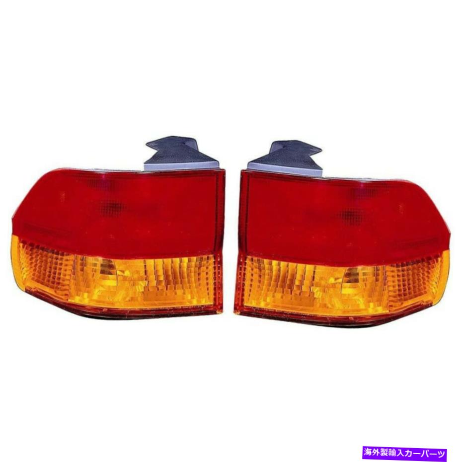 USテールライト ホンダオデッセイテールライト2002 03 2004 LHとRHサイドペアカーパ Fits Honda Odyssey Tail Light 2002 03 2004 LH and RH Side Pair CAPA【並行輸入品】