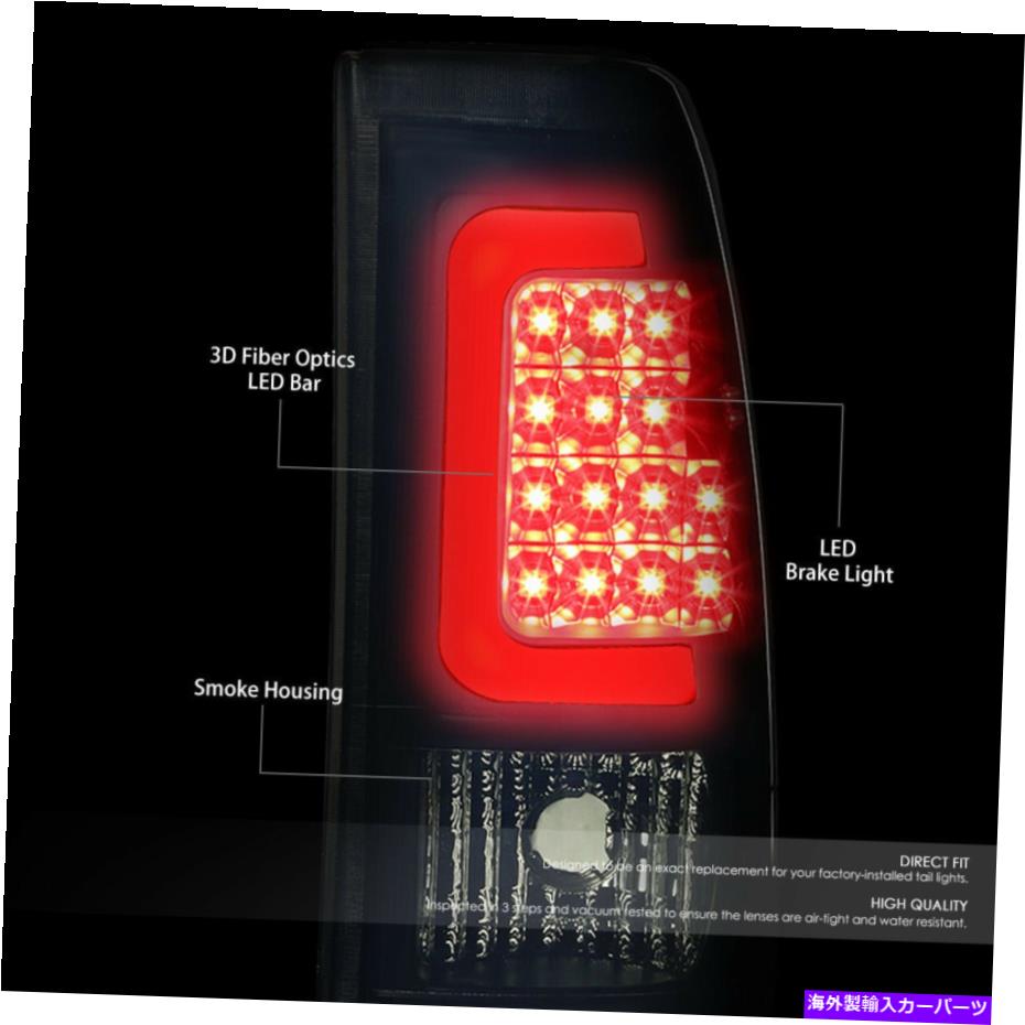 USテールライト [LED赤Cチューブバー] 99-03 Silverado Sierra Tear Light Read Brake Lamp Tinted [LED RED C-TUBE BAR]FOR 99-03 SILVERADO SIERRA TAIL LIGHT REAR BRAKE LAMP TINTED【並行輸入品】