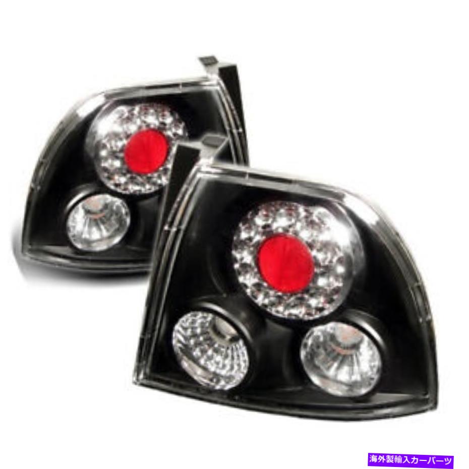 USテールライト フィットホンダ94-95アコードクーペ/セダンブラックLEDリアテールブレーキライトDX EX LX Fit Honda 94-95 Accord Coupe / Sedan Black LED Rear Tail Brake Lights DX EX LX【並行輸入品】