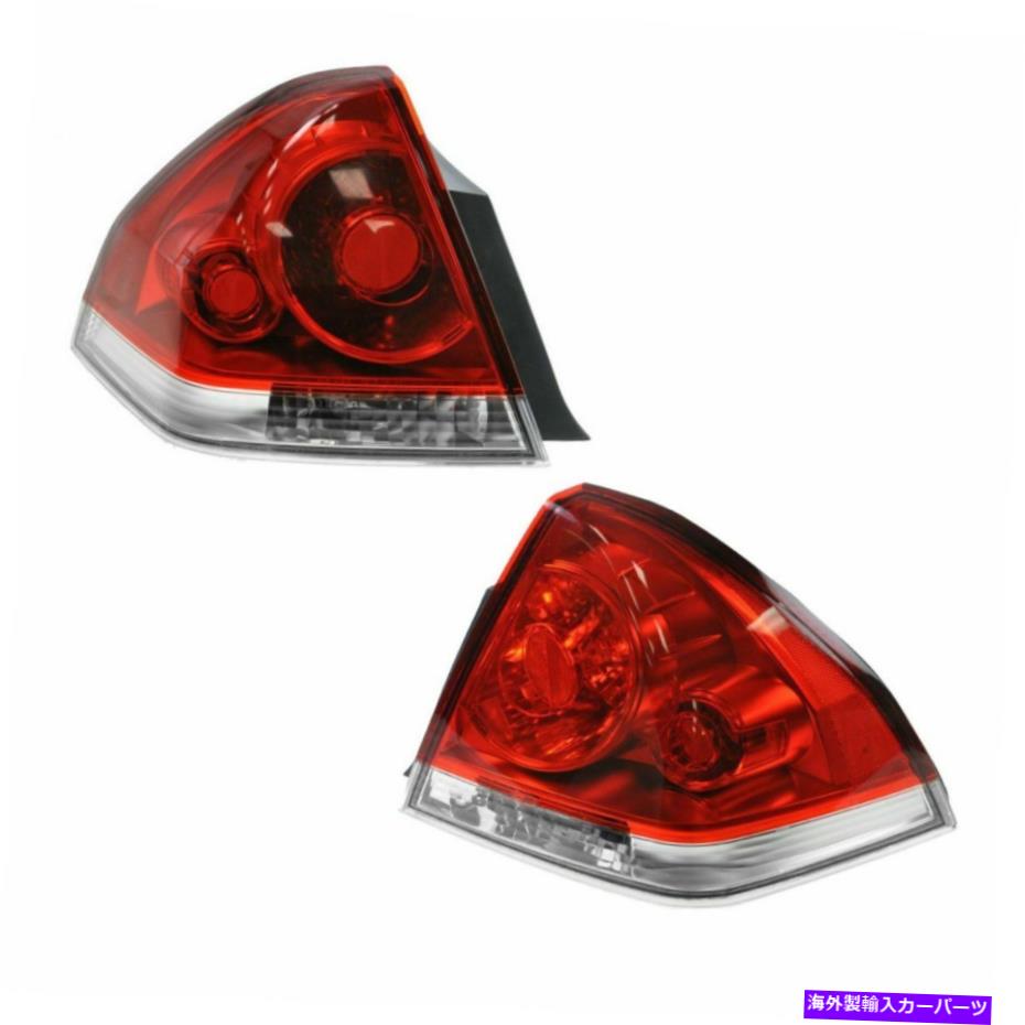 USテールライト Taillights Taillampsリアブレーキライトペア06~13のシボレーインパラのための2のセット Taillights Taillamps Rear Brake Lights Pair Set of 2 for 06-13 Chevy Impala【並行輸入品】