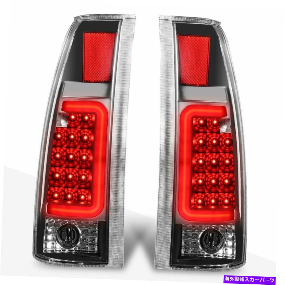 USテールライト 88-00シボリーC / Kピックアップ3D LED C-BARテールライトリアストップ/リバースランプブラック For 88-00 Chevy C/K Pickup 3D LED C-Bar Tail Light Rear Stop/Reverse Lamp Black【並行輸入品】