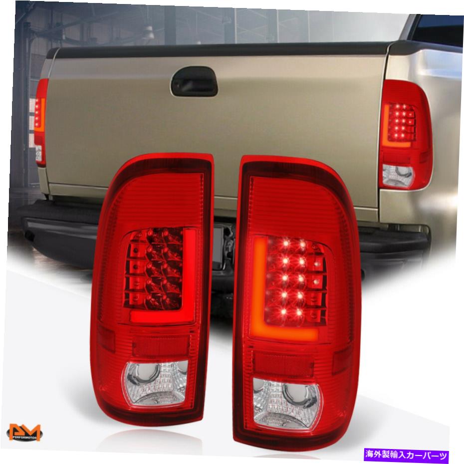 USテールライト 97-07フォードスーパーデューティレッド3D LED LED Lバーテールライトリアブレーキ/リバースランプ For 97-07 Ford Super Duty Red 3D LED L-Bar Tail Light Rear Brake/Reverse Lamp【並行輸入品】