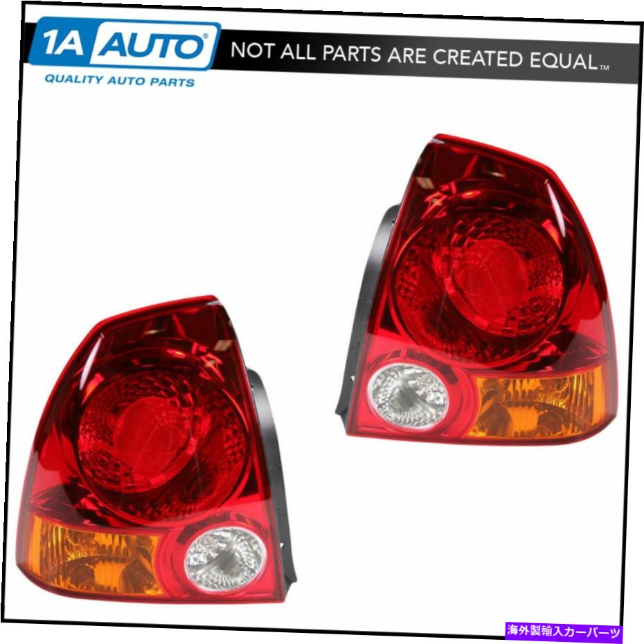 USテールライト Taillights Taillampリアブレーキテールライトペアセット03-06アクセント4ドアセダン Taillights Taillamp Rear Brake Tail Light Pair Set for 03-06 Accent 4 Door Sedan【並行輸入品】