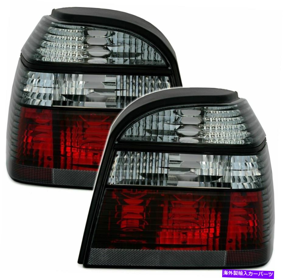 USテールライト VWゴルフMK3 MK 3クリスタルスモークテールライトランプ09/1991 - 08/1997 VW GOLF MK3 MK 3 CRYSTAL SMOKED TAIL LIGHTS LAMPS 09/1991 - 08/1997【並行輸入品】