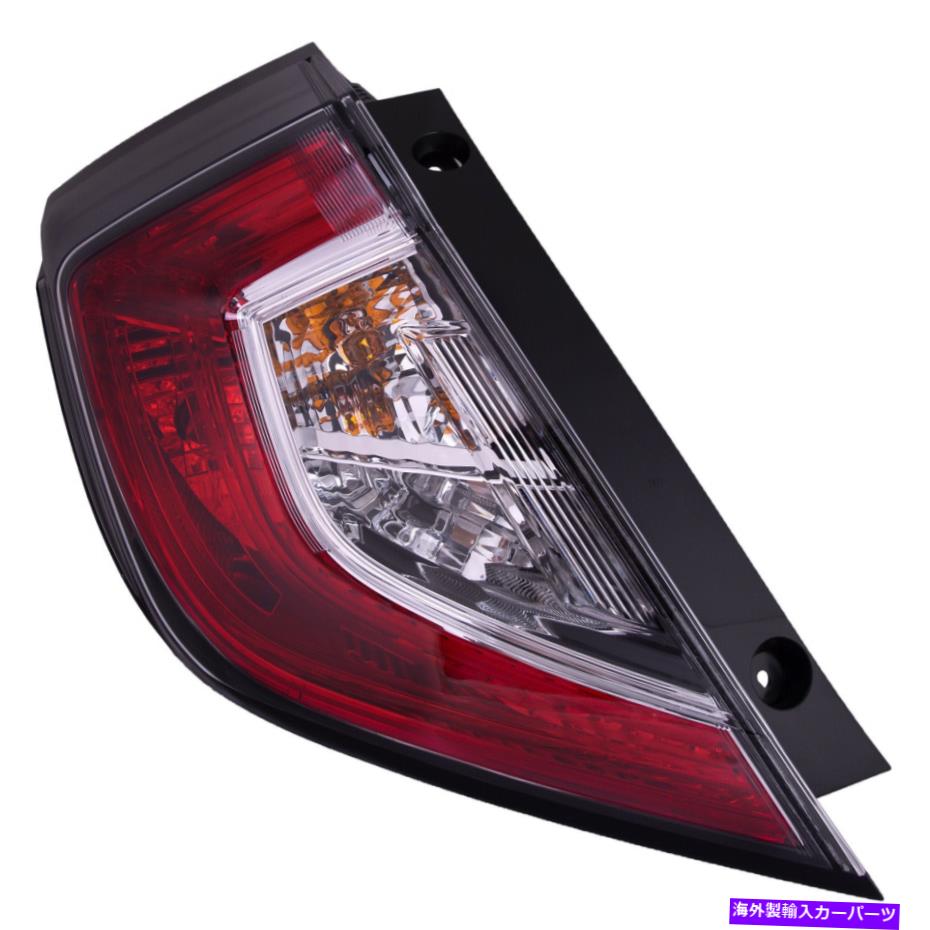 USテールライト テールライト外側の運転手フィッツ2017-2020ホンダシビックハッチバック/ 17-19タイプR Tail Light Outer Left Driver Fits 2017-2020 Honda Civic Hatchback/ 17-19 Type R【並行輸入品】|Us Custom Parts Shop USDM