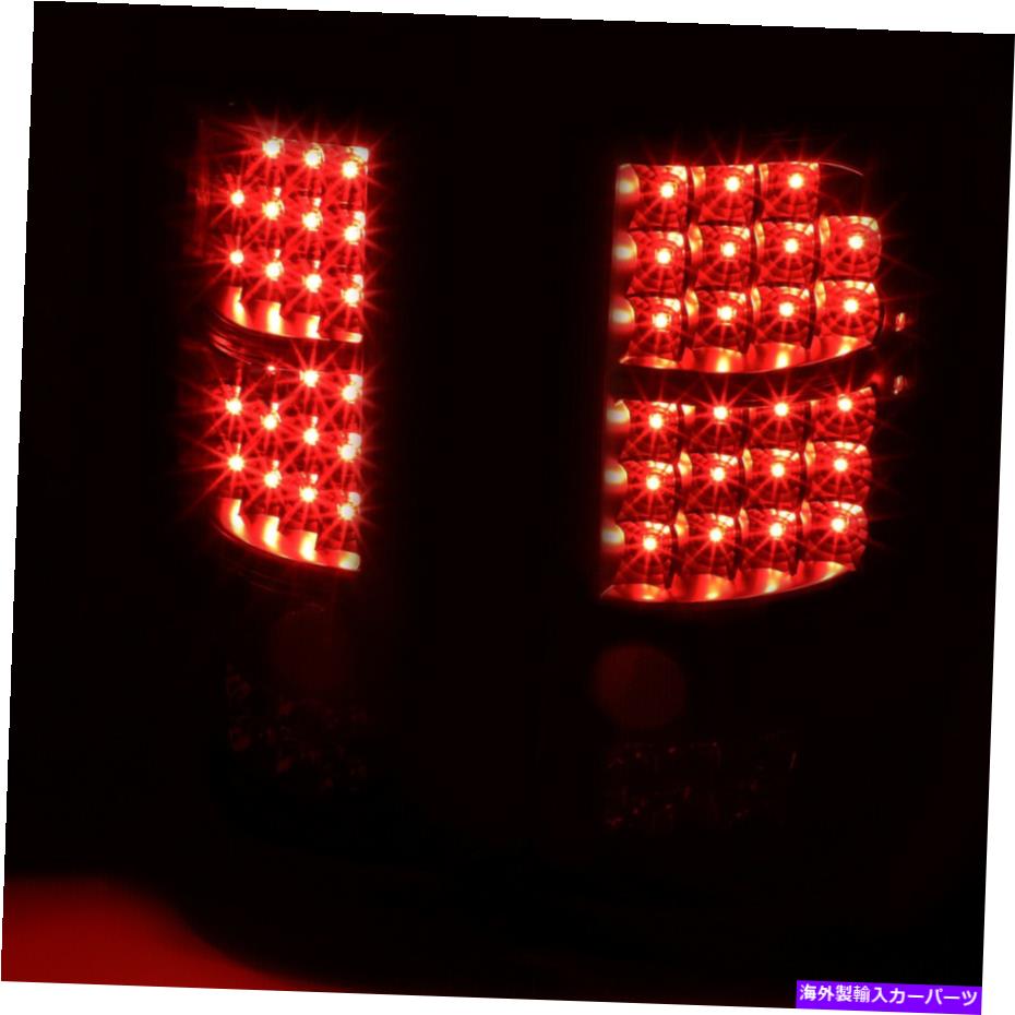 USテールライト 2004-2008 Ford F150のためのペアブラックスモークフルLEDテールライトリアブレーキランプ PAIR BLACK SMOKED FULL LED TAIL LIGHT REAR BRAKE LAMP FOR 2004-2008 FORD F150【並行輸入品】|Us Custom Parts Shop USDM