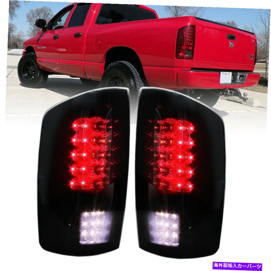 USテールライト Dodge Ram 2002-2006 1500 2500 3500 LEDバーテールライトブレーキランプ Smoke For Dodge Ram 2002-2006 1500 2500 3500 LED Bar Tail Light Brake Lamps【並行輸入品】