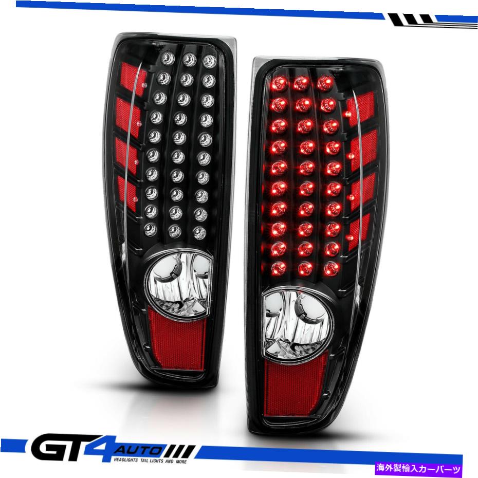 USテールライト 2004-2012シボレーコロラドGMCキャニオンLEDブラックリプレースブレーキテールライト For 2004-2012 Chevy Colorado GMC Canyon LED Black Replacement Brake Tail Lights【並行輸入品】