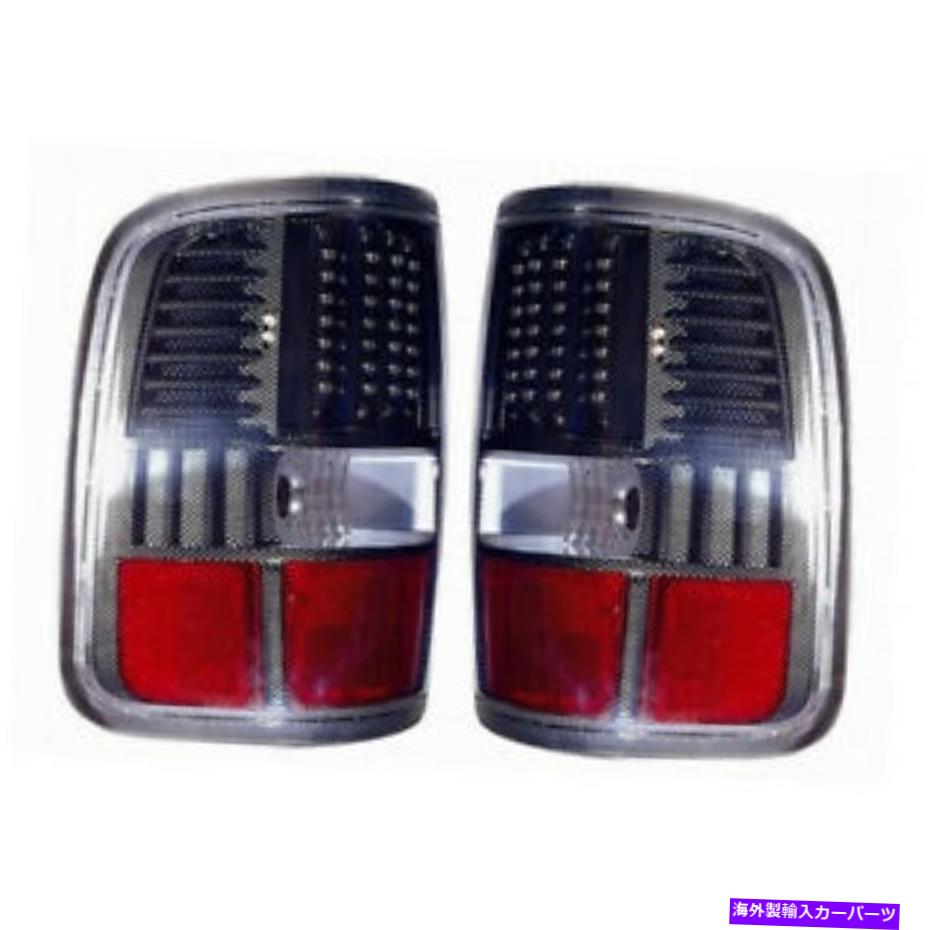 USテールライト FO2811178 FITS 2005-2006フォードF-150スタイルサイドLEDデザインTaillightペアカーボン FO2811178 Fits 2005-2006 Ford F-150 Styleside LED Design Taillight Pair Carbon【並行輸入品】