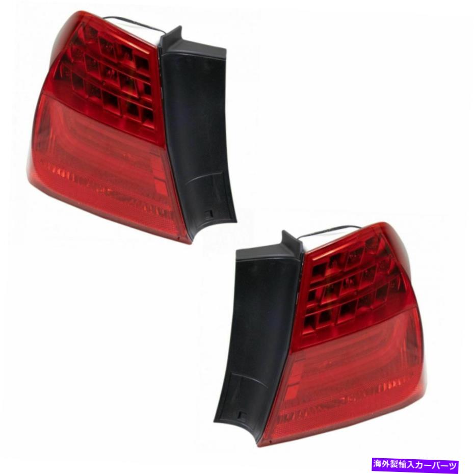 USテールライト BMW 3シリーズE90用外側テールライトランプアセンブリ対LH RH側 Outer Tail Light Lamp Assembly Pair LH RH Sides for BMW 3-Series E90【並行輸入品】