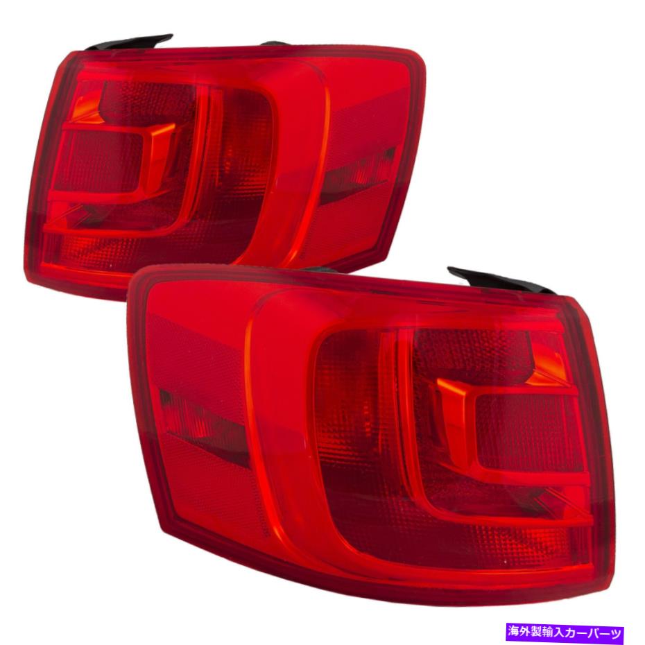 USテールライト 外側のテールライトセットのドライバー＆旅客サイドフィットVW Jetta 2011-16セダン Outer Tail Light Set Driver & Passenger Side Fits VW Jetta 2011-16 Sedan【並行輸入品】