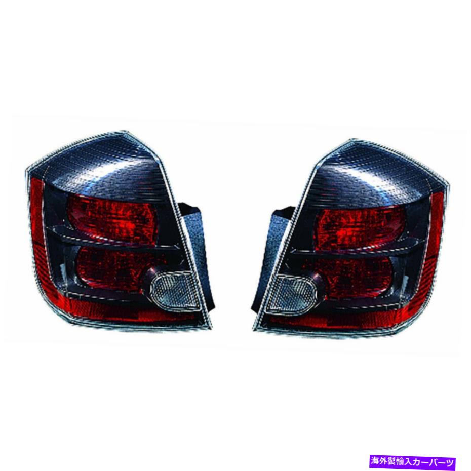 USテールライト 2008年2009ペアLHとRHサイドドットに合う日産セントラ2.5Lテールライト Fits Nissan Sentra 2.5L Tail Light 2007 2008 2009 Pair LH and RH Side DOT【並行輸入品】