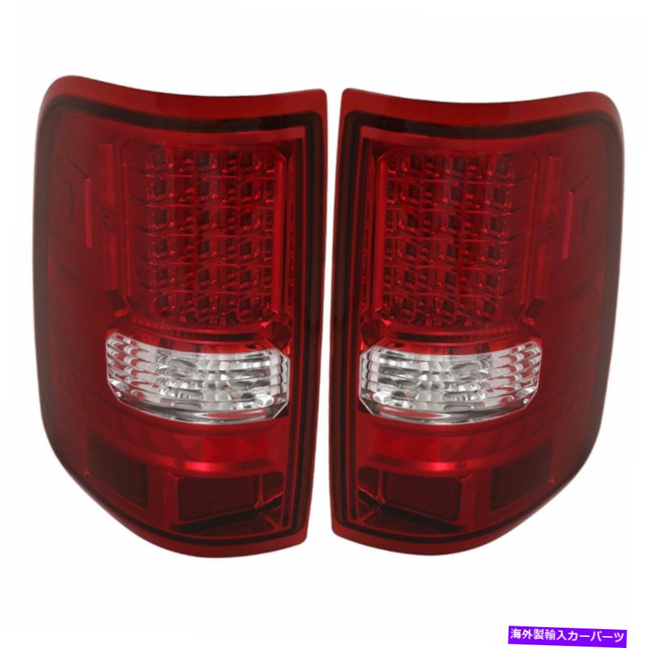 USテールライト 04-08フォードF150のための赤クリアテールライトランプLES RH LHアセンブリセット Red Clear Tail Lights Lamp For 04-08 Ford F150 Styleside Led Rh Lh Assembly Sets【並行輸入品】