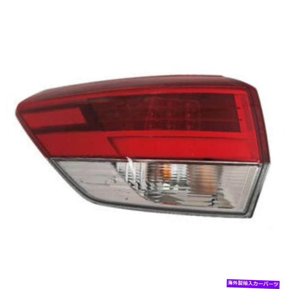 USテールライト Highlander 2018 2019リアテールランプ外側のドライバーのためのフィット FITS FOR HIGHLANDER 2018 2019 REAR TAIL LAMP OUTER LEFT DRIVER【並行輸入品】
