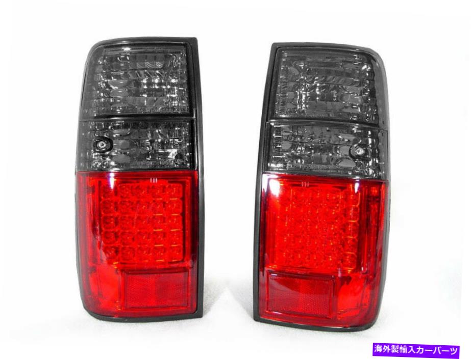 USテールライト 1991-1997トヨタランドクルーザーFJ80のためのレッド/スモークリアリングテールライトペア DEPO Red/Smoke Rear LED Tail Lights Pair For 1991-1997 Toyota Land Cruiser FJ80【並行輸入品】