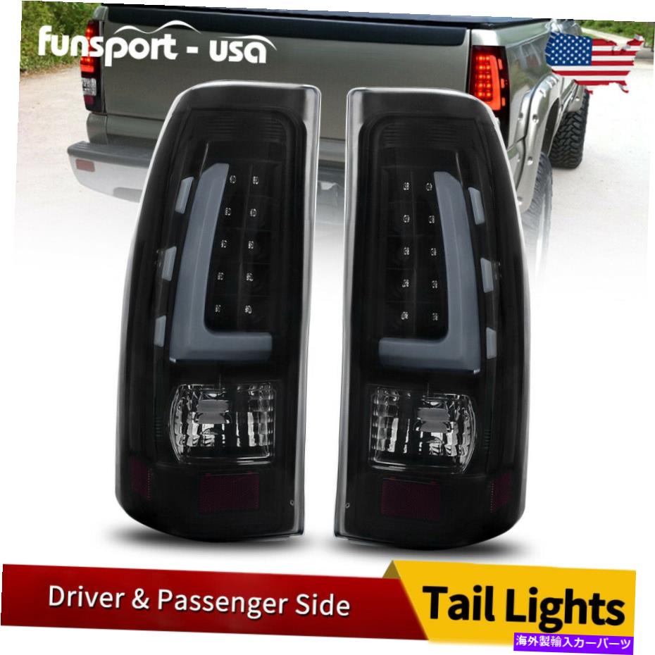 USテールライト 1999年から2006年のシボリーSilverado 99-02 GMC Sierra 1500 2500 3500 LED Tail Lights for 1999-2006 Chevy Silverado 99-02 GMC Sierra 1500 2500 3500【並行輸入品】