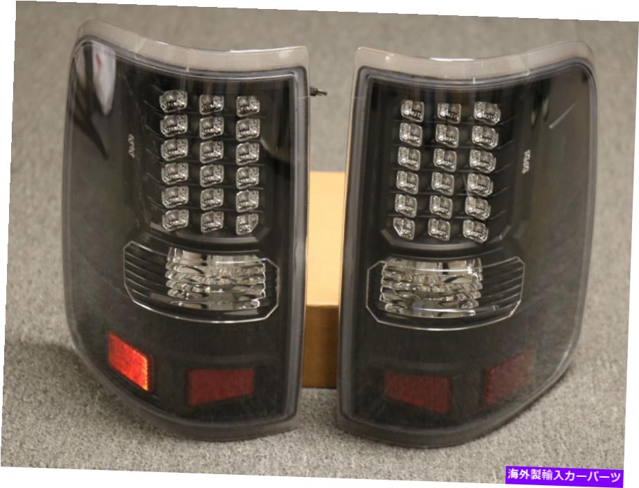 USテールライト 04-08フォードF150 F-150 LEDテールライトブラックハウジングクリアレンズレッドリフレクタ For 04-08 Ford F150 F-150 LED Tail Light Black Housing Clear Lens Red Reflector【並行輸入品】 44,214円